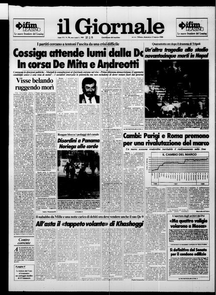 Il giornale : quotidiano del mattino